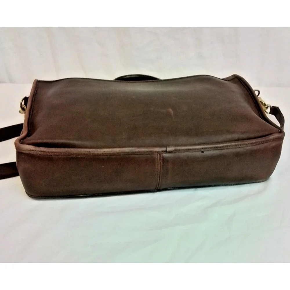 Coach Leather Lexington Briefcase Messenger Bag Mahogany VTG 1990 #J4150